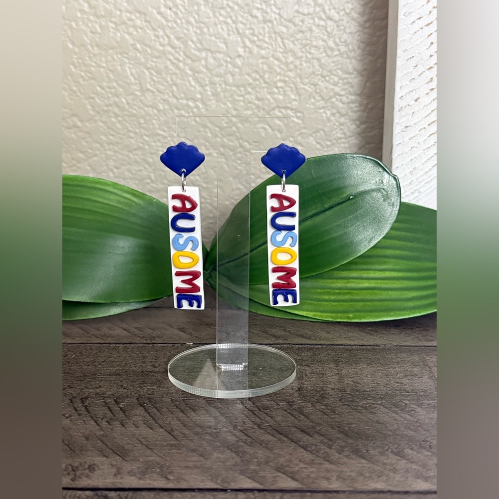 Colorful Autism Awareness Earrings